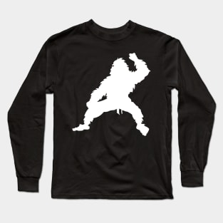 Bigfoot Karate Material Arts Long Sleeve T-Shirt